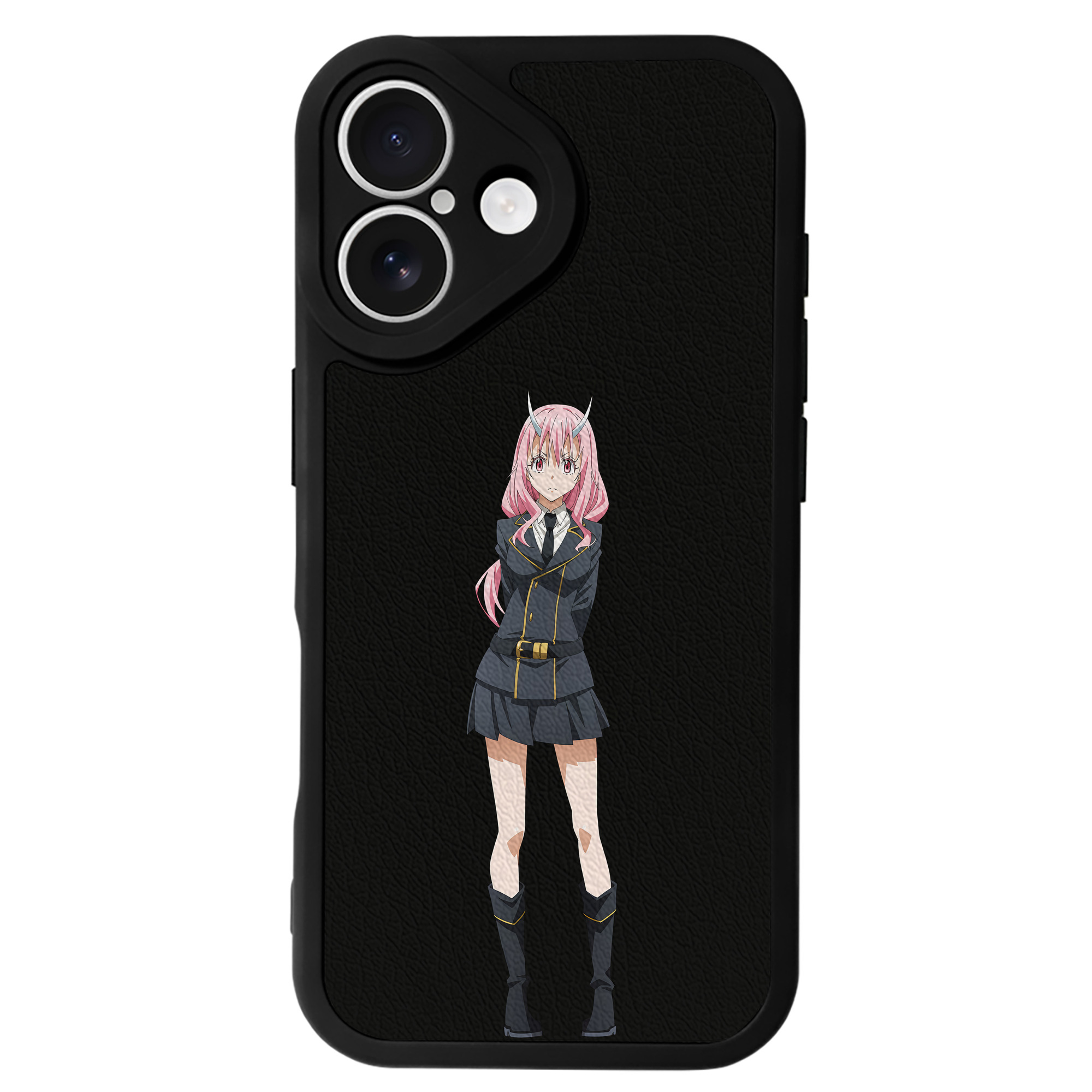 （画像用） 転スラ Regarding Reincarnated to Slime 【iPhone 16シリーズ対応】シリコンスマホケース（レザー調） 材質：シリコン